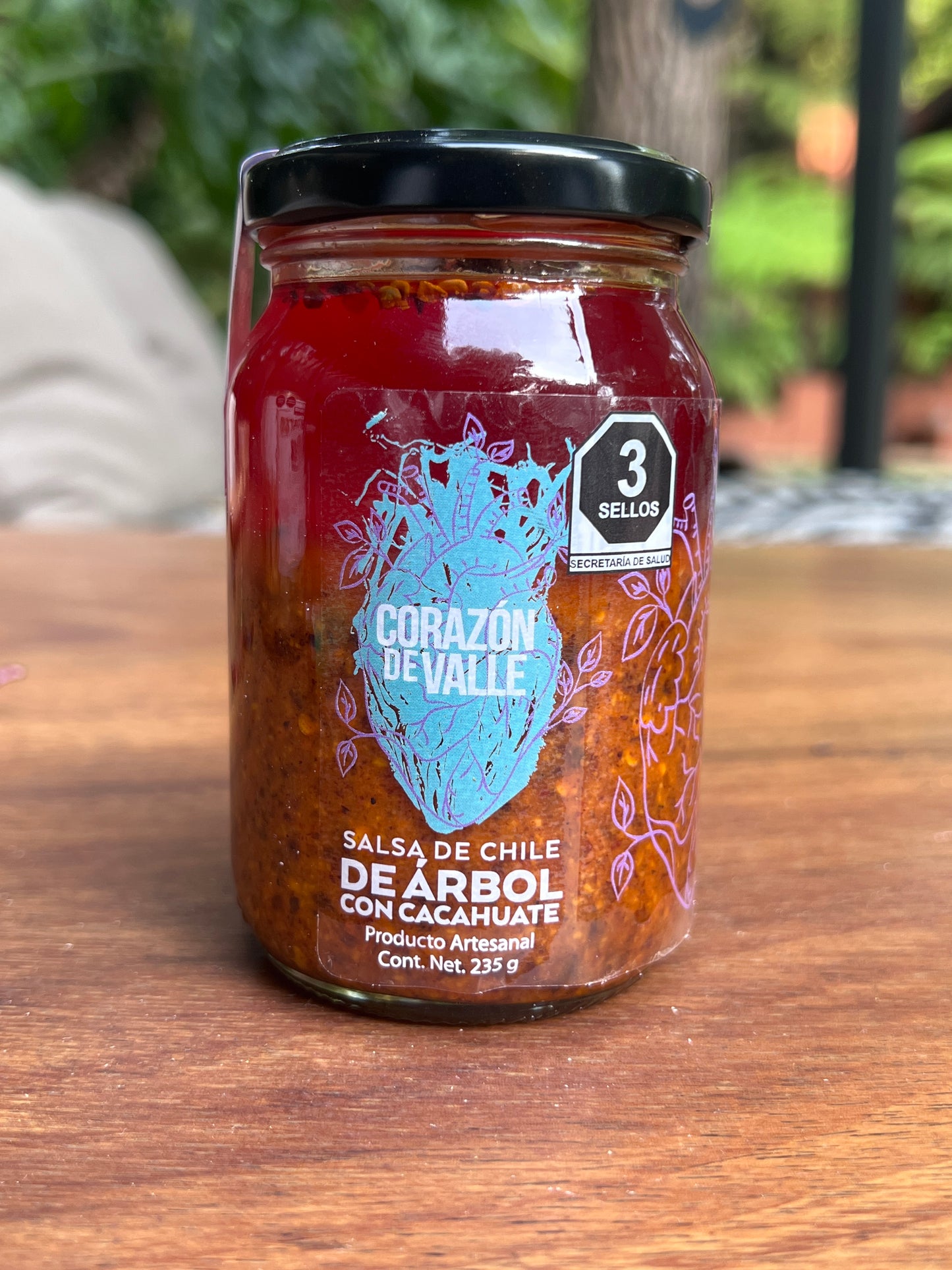 Salsa de Chile de Arbol con Cacahuate